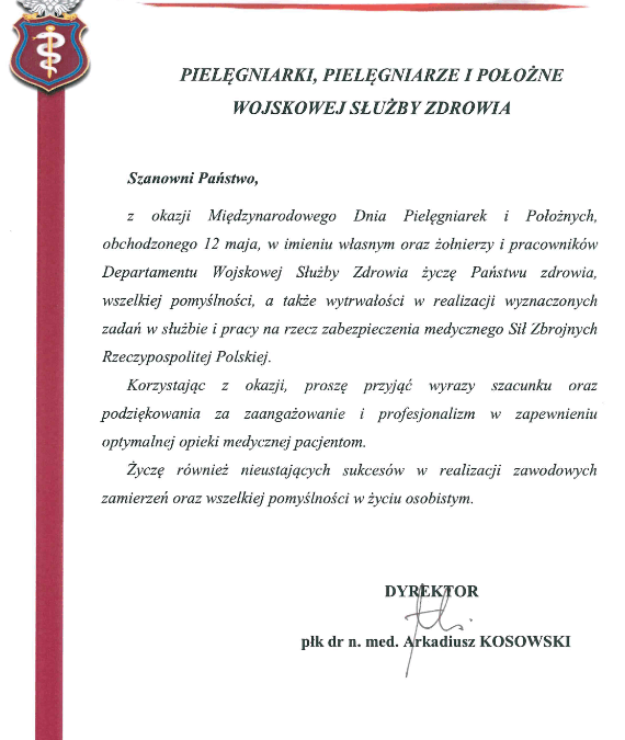 Międzynarodowy Dzień Pielęgniarek i Położnych
